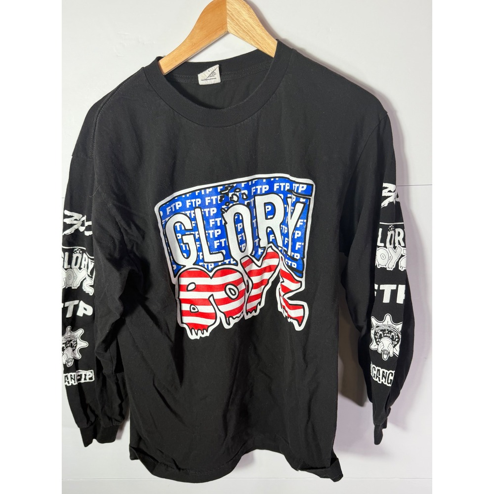 FTP Glo Gang Glory Boyz Long Sleeve Shirt Black Mens Large Chief Keef USA Made